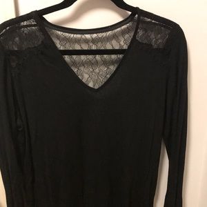 Club Monaco lace long sleeve shirt